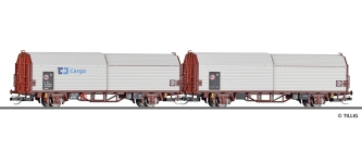 Tillig 01071 - TT - 2-tlg. Set Haubenwagen, ČD Cargo, Ep. VI